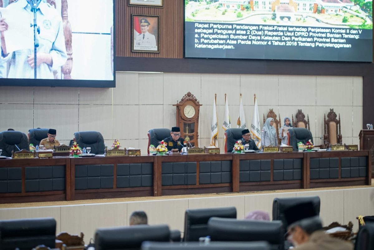 Serahkan Pandangan Fraksi-Fraksi, DPRD Banten Akan Rapat Paripurna Kembali